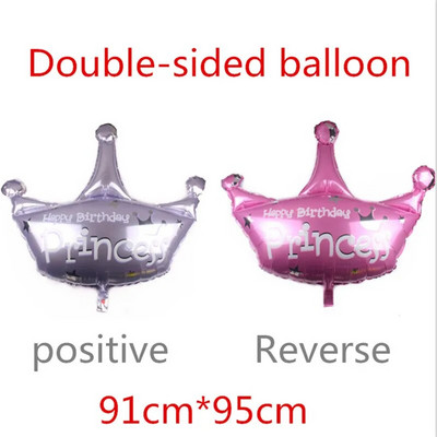 Un balon mare de 39 inch, coroană din aur roz, pentru baby shower, decorare pentru petrecerea de naștere