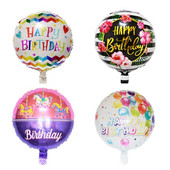 Naujas 18 colių apvalus aliuminio folijos balionų žaislas, skirtas vaikų gimtadienio vakarėliui, vestuvių dekoravimui kūdikių dušo reikmenų kamuolys