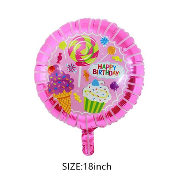 Νέο μπαλόνι με στρογγυλό φύλλο αλουμινίου 18 ιντσών, παιδικό πάρτι γενεθλίων, διακόσμηση γάμου, προμήθειες μπάλα