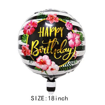 Naujas 18 colių apvalus aliuminio folijos balionų žaislas, skirtas vaikų gimtadienio vakarėliui, vestuvių dekoravimui kūdikių dušo reikmenų kamuolys