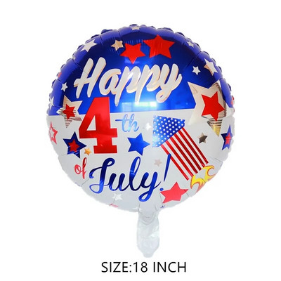 Naujas 18 colių apvalus aliuminio folijos balionų žaislas, skirtas vaikų gimtadienio vakarėliui, vestuvių dekoravimui kūdikių dušo reikmenų kamuolys