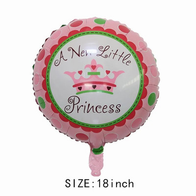 Naujas 18 colių apvalus aliuminio folijos balionų žaislas, skirtas vaikų gimtadienio vakarėliui, vestuvių dekoravimui kūdikių dušo reikmenų kamuolys