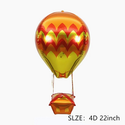 Új 4D hullám hőlégballon repülő ház mese alumínium film labda gyerekeknek születésnapi parti ünnep szabadtéri esküvő, lebegő dekoráció