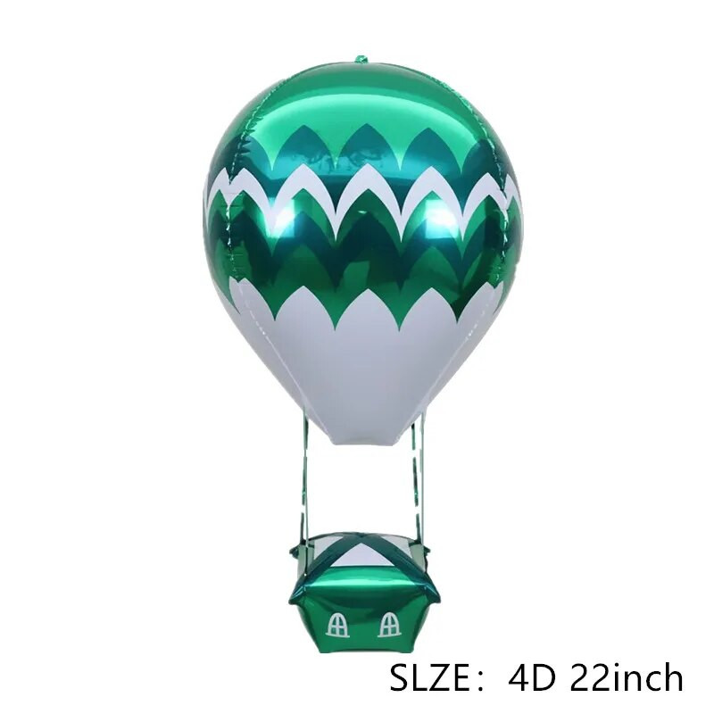 Új 4D hullám hőlégballon repülő ház mese alumínium film labda gyerekeknek születésnapi parti ünnep szabadtéri esküvő, lebegő dekoráció