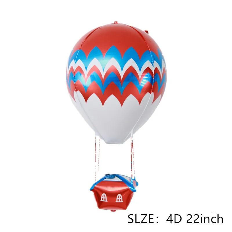 Új 4D hullám hőlégballon repülő ház mese alumínium film labda gyerekeknek születésnapi parti ünnep szabadtéri esküvő, lebegő dekoráció