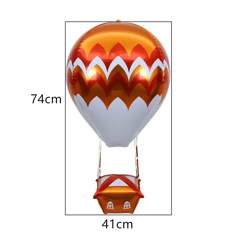 Új 4D hullám hőlégballon repülő ház mese alumínium film labda gyerekeknek születésnapi parti ünnep szabadtéri esküvő, lebegő dekoráció