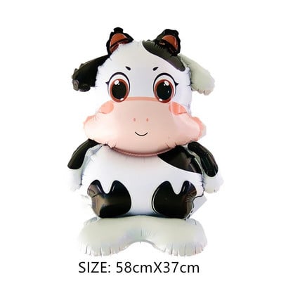 Animale din desene animate în picioare Baloane din film de aluminiu Decorare pentru petrecerea de aniversare Ceremonia de absolvire Grădiniță Fotografie făcută