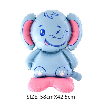 Animale din desene animate în picioare Baloane din film de aluminiu Decorare pentru petrecerea de aniversare Ceremonia de absolvire Grădiniță Fotografie făcută