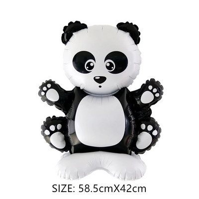 Animale din desene animate în picioare Baloane din film de aluminiu Decorare pentru petrecerea de aniversare Ceremonia de absolvire Grădiniță Fotografie făcută