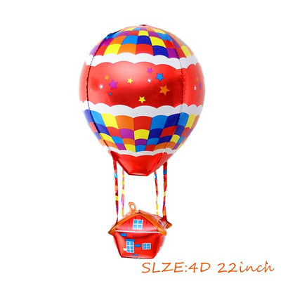 Uus 4D modelleerimine kuumaõhupalliga, laste sünnipäevapeo kaunistus alumiiniumist filmist õhupalliga, ürituste festival, pulmadekoratsioon, nukumaja