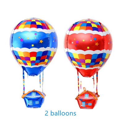 Uus 4D modelleerimine kuumaõhupalliga, laste sünnipäevapeo kaunistus alumiiniumist filmist õhupalliga, ürituste festival, pulmadekoratsioon, nukumaja