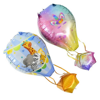 Карикатура 4D животно Алуминиево фолио Балон с горещ въздух Детски рожден ден Декорация Еднорог Жираф Слон Зебра Балон Играчки