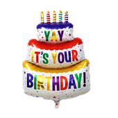 Μεγάλη τούρτα γενεθλίων Αλουμινένια ταινία μπαλόνι για την ημέρα των παιδιών Επέτειος του Αγίου Βαλεντίνου Γαμήλιο πάρτι Σκηνή Διακοσμημένο πάρτι για μωρά