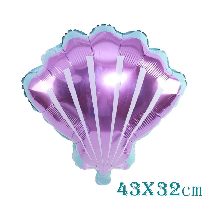 22 vnt. / rinkinys Undinėlės balionai dideli Tiffany mėlynos spalvos folijos gaubliai gimtadienio dekoro Undinėlės gimtadienio balionai kūdikio dušo dekoracijos