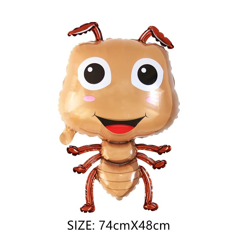 Nauji laukinių gyvūnų aliuminio folijos balionai širšės gekonas skruzdėlynas triušis vaikų gimtadienio šventės dekoravimui kūdikių dušo reikmenys