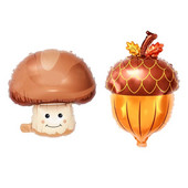 Multifilmi kujuga seene männikäbi alumiiniumfooliumist õhupall suvetalu puu- ja köögiviljateemaline beebi sünnipäevapeo kaunistus