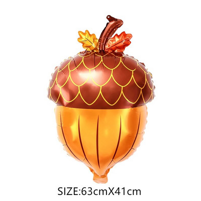 Multifilmi kujuga seene männikäbi alumiiniumfooliumist õhupall suvetalu puu- ja köögiviljateemaline beebi sünnipäevapeo kaunistus