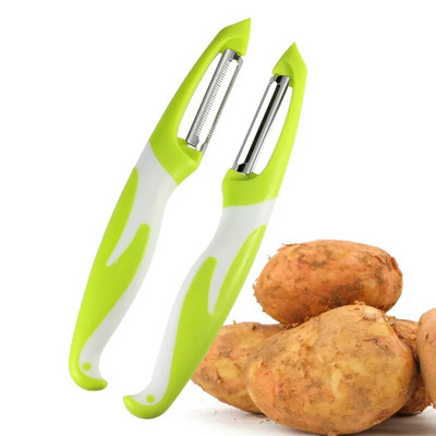 Cuțit de curățat fructe și legume Lamă din oțel inoxidabil Cuțite pentru tocat cartofi și pepene galben Răzătoare Răzătoare Mașină de curățat Gadgets de bucătărie