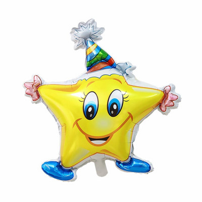 Στυλ κινουμένων σχεδίων Boy girl Candy Smiley Star Foil Balloon Cartoon Cookie κούκλα πάρτι γενεθλίων για την ημέρα του Αγίου Βαλεντίνου Διακόσμηση γενεθλίων