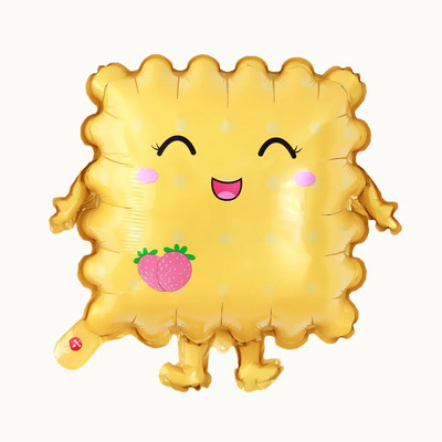 Στυλ κινουμένων σχεδίων Boy girl Candy Smiley Star Foil Balloon Cartoon Cookie κούκλα πάρτι γενεθλίων για την ημέρα του Αγίου Βαλεντίνου Διακόσμηση γενεθλίων