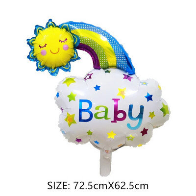 Στυλ κινουμένων σχεδίων Boy girl Candy Smiley Star Foil Balloon Cartoon Cookie κούκλα πάρτι γενεθλίων για την ημέρα του Αγίου Βαλεντίνου Διακόσμηση γενεθλίων
