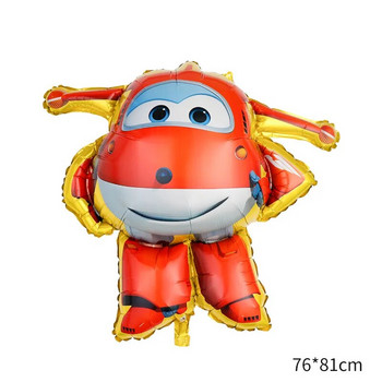 Super Wings Birthday Balloons Party Decor Super Plane Foil Balloon Birthday Party Decoration Kids Boy Gift Baby Shower Globos