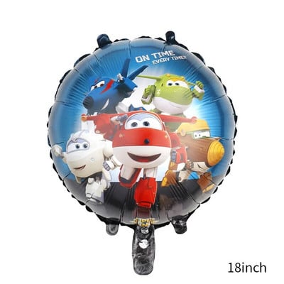 Super Wings Baloane pentru aniversare Decor pentru petrecere Balon din folie cu avion Super Aripi Decorare pentru petrecere pentru copii Cadou pentru băieți Globo pentru baby shower