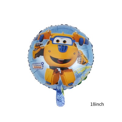 Super Wings Baloane pentru aniversare Decor pentru petrecere Balon din folie cu avion Super Aripi Decorare pentru petrecere pentru copii Cadou pentru băieți Globo pentru baby shower