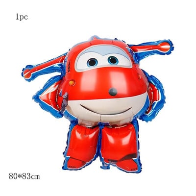 Super Wings Baloane pentru aniversare Decor pentru petrecere Balon din folie cu avion Super Aripi Decorare pentru petrecere pentru copii Cadou pentru băieți Globo pentru baby shower