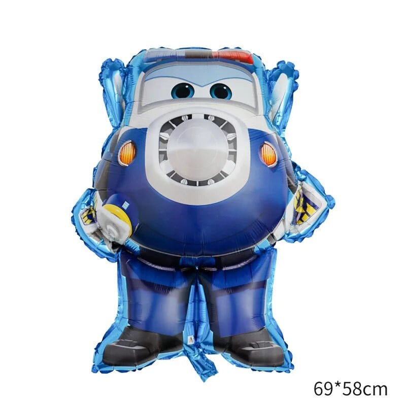 Super Wings Baloane pentru aniversare Decor pentru petrecere Balon din folie cu avion Super Aripi Decorare pentru petrecere pentru copii Cadou pentru băieți Globo pentru baby shower