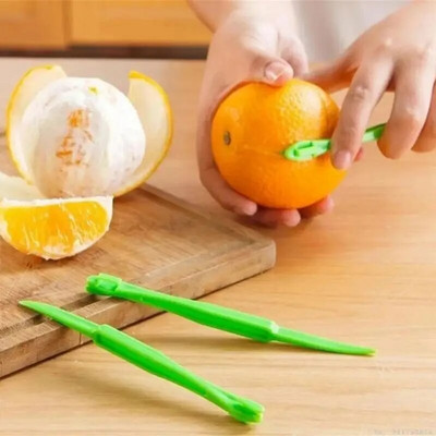 Instrumente pentru curățarea portocalelor Curățătoarea portocalelor din plastic Dispozitiv de îndepărtare a citricelor Lămâie Coji citrice Tăiător de legume Tăiător de fructe Instrumente de bucătărie