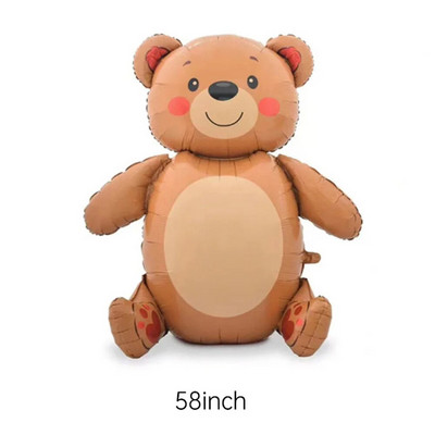 Μπαλόνι όρθιας αρκούδας Φουσκωτό με φύλλο αρκούδας Μπαλόνι για την Ημέρα του Αγίου Βαλεντίνου Μπαλόνι Στολισμός γάμου Baby Shower Προμήθειες για πάρτι γενεθλίων