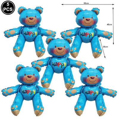 Μπαλόνι όρθιας αρκούδας Φουσκωτό με φύλλο αρκούδας Μπαλόνι για την Ημέρα του Αγίου Βαλεντίνου Μπαλόνι Στολισμός γάμου Baby Shower Προμήθειες για πάρτι γενεθλίων