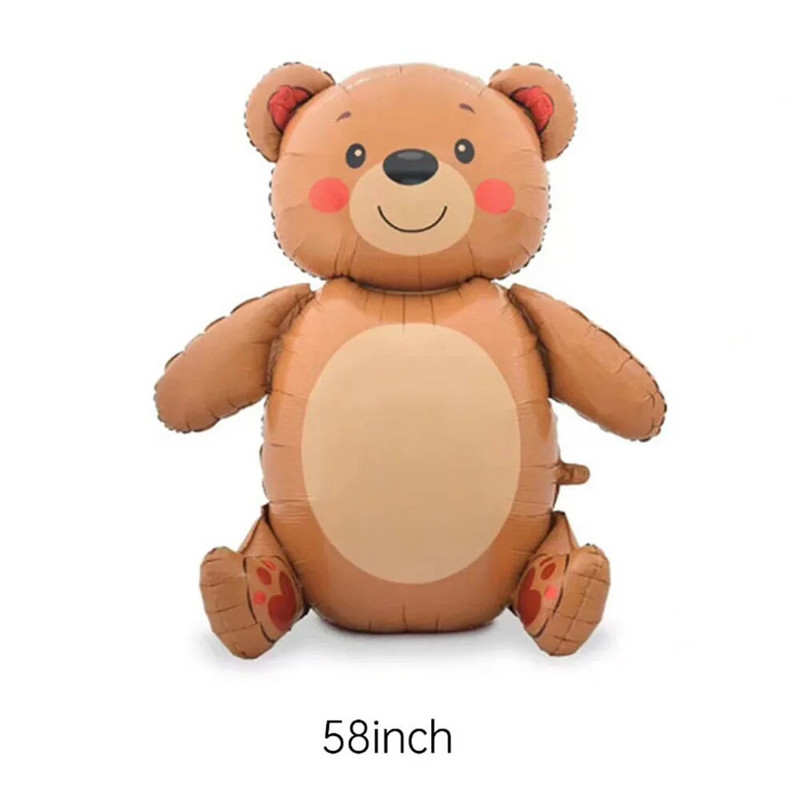 Μπαλόνι όρθιας αρκούδας Φουσκωτό με φύλλο αρκούδας Μπαλόνι για την Ημέρα του Αγίου Βαλεντίνου Μπαλόνι Στολισμός γάμου Baby Shower Προμήθειες για πάρτι γενεθλίων