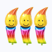 Flame Candle Boy Αλουμινόχαρτο μπαλόνι για γενέθλια μωρό Κερί Ημέρα του Αγίου Βαλεντίνου Διακοσμήσεις γάμου