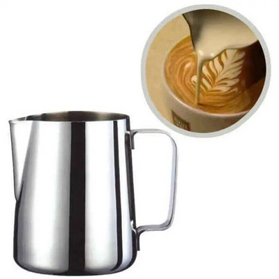 Accesorii pentru cafea Oala de lapte Barista Craft Durabil Latte Espresso Cană de cafea Cappuccino Spumant de lapte Ceașă de cremă din oțel inoxidabil