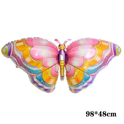 Nagy pillangós színes léggömbök Esküvői Babazuhany Rajzfilm dekorációk Esküvői Születésnapi parti Gyerekjátékok Állati Léggömbök