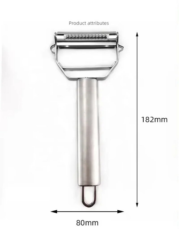 4 AZ 1-BEN Gyümölcs-zöldség hámozó rozsdamentes acél sárgarépa reszelő Kétfejű konyhai kütyük Dinnye Uborka Burgonyaszeletelő Otthoni eszközök