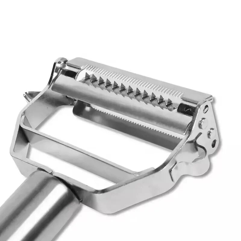 4 AZ 1-BEN Gyümölcs-zöldség hámozó rozsdamentes acél sárgarépa reszelő Kétfejű konyhai kütyük Dinnye Uborka Burgonyaszeletelő Otthoni eszközök