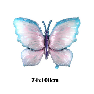 Μεγάλα μπαλόνια με φύλλο αλουμινίου πεταλούδα Πολύχρωμο μπαλόνι πεταλούδα Διακοσμήσεις γάμου γενεθλίων Baby Shower Globos Παιδικό παιχνίδι