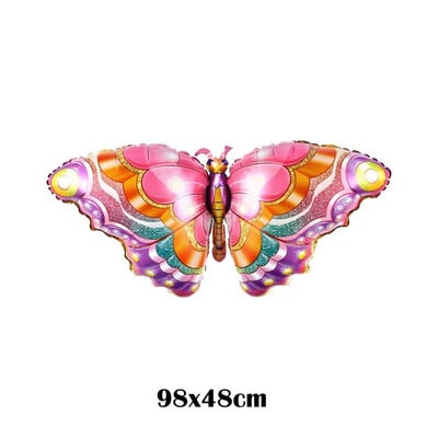 Μεγάλα μπαλόνια με φύλλο αλουμινίου πεταλούδα Πολύχρωμο μπαλόνι πεταλούδα Διακοσμήσεις γάμου γενεθλίων Baby Shower Globos Παιδικό παιχνίδι