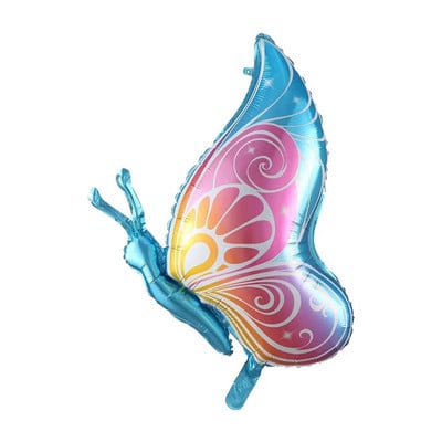 Μεγάλα μπαλόνια με φύλλο αλουμινίου πεταλούδα Πολύχρωμο μπαλόνι πεταλούδα Διακοσμήσεις γάμου γενεθλίων Baby Shower Globos Παιδικό παιχνίδι