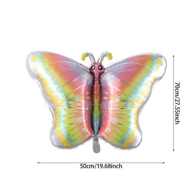 Μεγάλα μπαλόνια με φύλλο αλουμινίου πεταλούδα Πολύχρωμο μπαλόνι πεταλούδα Διακοσμήσεις γάμου γενεθλίων Baby Shower Globos Παιδικό παιχνίδι