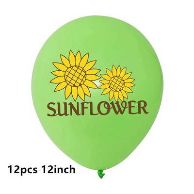Baloane tematice floarea soarelui, frunze de flori galbene, balon din folie din latex, la mulți ani, petrecere de vară, decorațiuni pentru baby shower, jucărie pentru copii, globuri