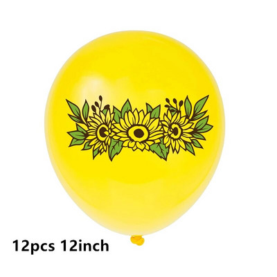 Baloane tematice floarea soarelui, frunze de flori galbene, balon din folie din latex, la mulți ani, petrecere de vară, decorațiuni pentru baby shower, jucărie pentru copii, globuri