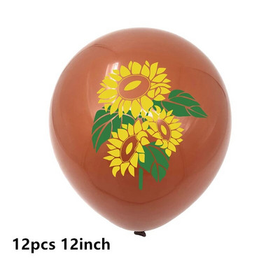 Baloane tematice floarea soarelui, frunze de flori galbene, balon din folie din latex, la mulți ani, petrecere de vară, decorațiuni pentru baby shower, jucărie pentru copii, globuri