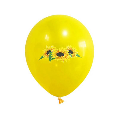 Saulėgrąžų teminiai vakarėlio balionai, gimtadienio dekoravimas, saulėgrąžų balionai, 9 vnt.