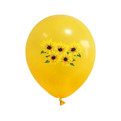 Saulėgrąžų teminiai vakarėlio balionai, gimtadienio dekoravimas, saulėgrąžų balionai, 9 vnt.