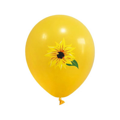 Saulėgrąžų teminiai vakarėlio balionai, gimtadienio dekoravimas, saulėgrąžų balionai, 9 vnt.