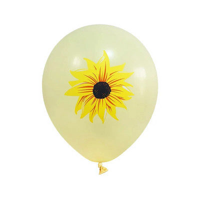 Saulėgrąžų teminiai vakarėlio balionai, gimtadienio dekoravimas, saulėgrąžų balionai, 9 vnt.